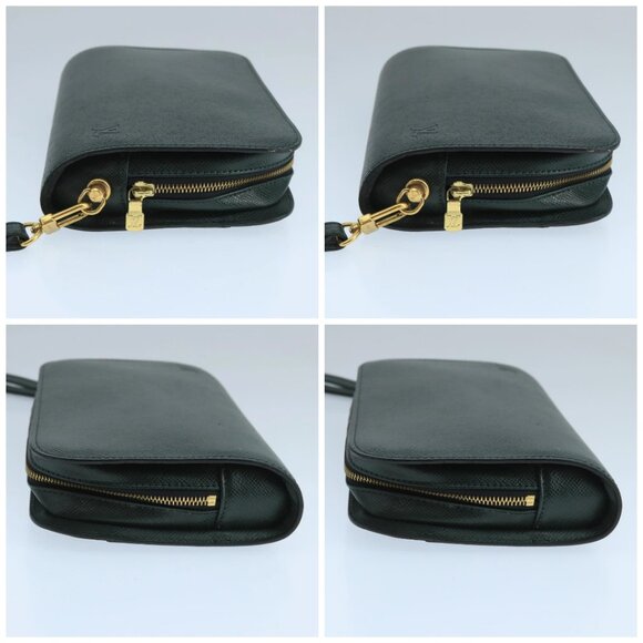 LOUIS VUITTON Taiga Baikal Clutch Bag Epicea M30184 LV Auth th5531 - Picture 16 of 16